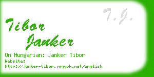tibor janker business card